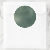 Sticker Rond Brouillard Vert (Sac)