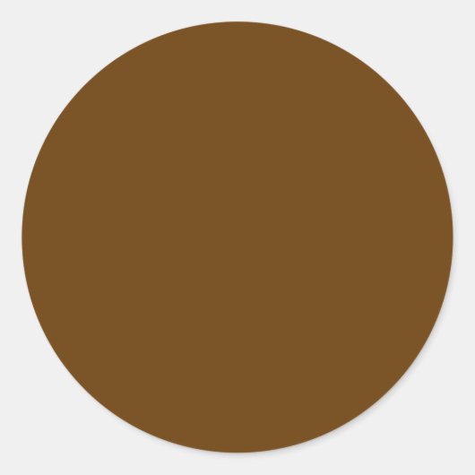 Sticker Rond Brown (couleur solide) (Devant)