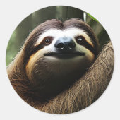 Sticker Rond Brown Fuzzy (Devant)