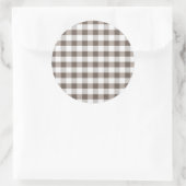 Sticker Rond Brown Table Cloth Pattern (Sac)