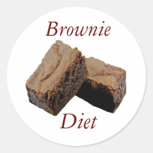 Sticker Rond Brownie Diet