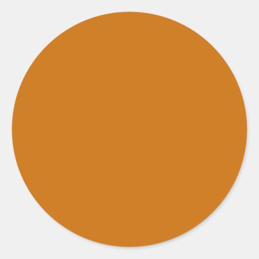 Sticker Rond Browny Orange (couleur solide) (Devant)