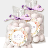 Sticker Rond Broyer avec Enveloppe Mariage Lavender / Favoriser