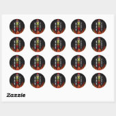 Sticker Rond Broyeurs de viande BBQ Cuisiner dehors (Feuille)
