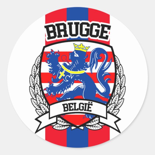 Sticker Rond Bruges (Devant)