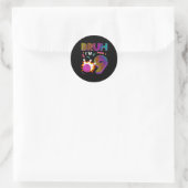 Sticker Rond Bruh J'ai 9 ans Anniversaire 9e Anniversaire Bowli (Sac)