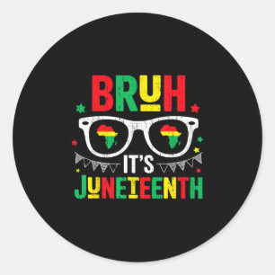 Sticker Rond Bruh Sa 19ème Liberté Juin 19 1865 Africain
