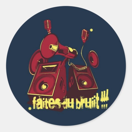 Sticker Rond Bruit (Devant)