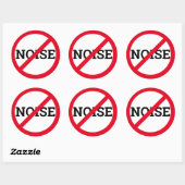 Sticker Rond Bruit anti (Feuille)