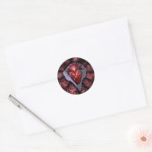 Sticker Rond Brûler le coeur (Enveloppe)