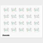 Sticker Rond brûler vos fêtes (Feuille)