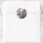 Sticker Rond Bruleur "Irish Terrier" (Sac)