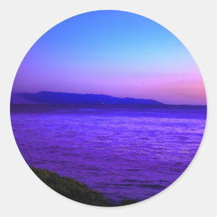 Sticker Rond Brume de début de soirée