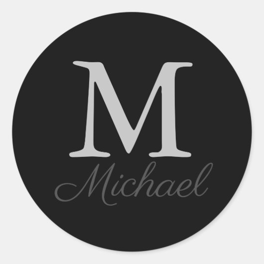 Sticker Rond Brume de lumière monographique (Devant)