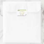 Sticker Rond Brush doux Dental-dent miroir (Sac)