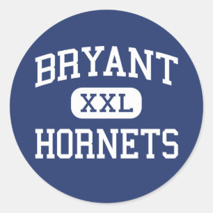 Sticker Rond Bryant - Hornets - Lycée - Bryant Arkansas