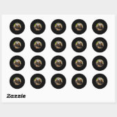 Sticker Rond Bs Im Stoic Sloth (Feuille)