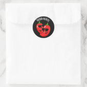 Sticker Rond Bubba-neros Funny Habanero Pun Dark BG (Sac)
