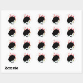 Sticker Rond Bubble Bee (Feuille)