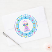 Sticker Rond Bubble Gum Party par Bella Bella Studios (Enveloppe)