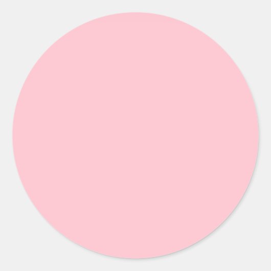 Sticker Rond Bubblegum rose couleur solide (Devant)