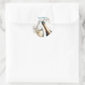 Sticker Rond Bubbly champagne Joyeux anniversaire (Sac)