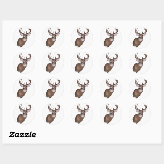 Sticker Rond Buck 10 points (Feuille)
