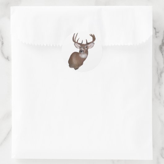 Sticker Rond Buck 10 points (Sac)