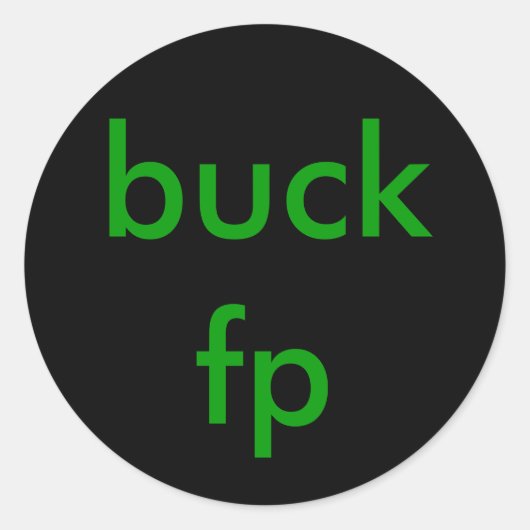 Sticker Rond buck fp (Devant)