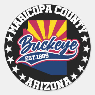 Sticker Rond Buckeye, Arizona