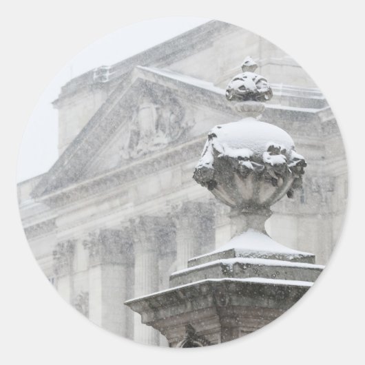 Sticker Rond Buckingham Palace (Devant)