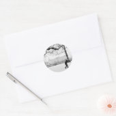 Sticker Rond Buckingham Palace (Enveloppe)