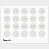 Sticker Rond Buckwheat-Free Request Sticker, Light-gray - Brown (Feuille)