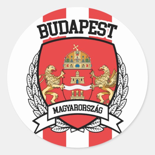 Sticker Rond Budapest (Devant)