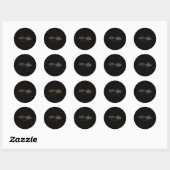 Sticker Rond Budapest Hongrie (Feuille)