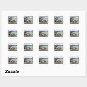 Sticker Rond Budapest via Harwich (Feuille)