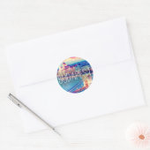 Sticker Rond Budapest vintage (Enveloppe)