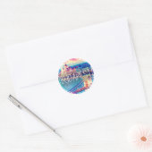 Sticker Rond Budapest vintage, cercle (Enveloppe)