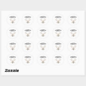 Sticker Rond Buddies de Badminton (Feuille)