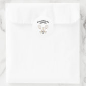 Sticker Rond Buddies de Badminton (Sac)