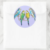 Sticker Rond budgeri (Sac)