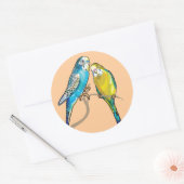 Sticker Rond budgeri (Enveloppe)