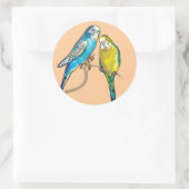 Sticker Rond budgeri (Sac)