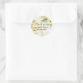 Sticker Rond Budget Beaux débordements Mariage VERDURE (Sac)