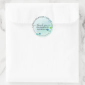 Sticker Rond BUDGET Verre de mer Mariage Abstrait moderne (Sac)