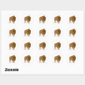 Sticker Rond Buffalo (Feuille)
