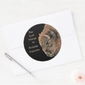 Sticker Rond Buffalo Bison Animal Wildlife Boplate (Enveloppe)