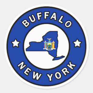 Sticker Rond Buffalo New York