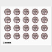 Sticker Rond Buffalo Nickel (Feuille)