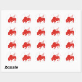 Sticker Rond Buffalo Wings (Feuille)